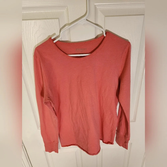 Peaches Womens Long Sleeve Stretchy Athleisure Top Large - Picture 10 of 10